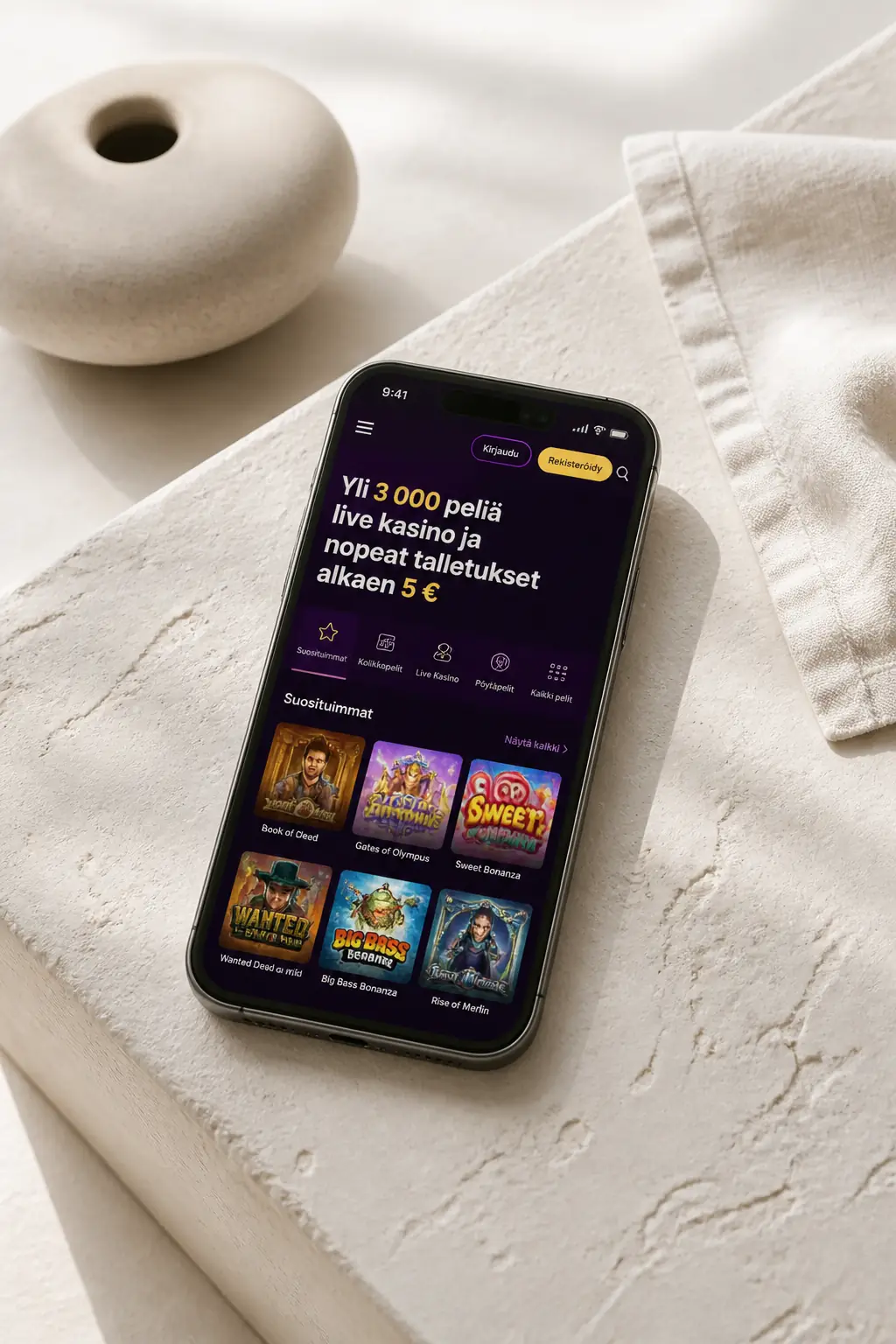 Buumi Casino mobiilissa – pelaa iOS- ja Android-laitteilla visual guide for Buumi Casino