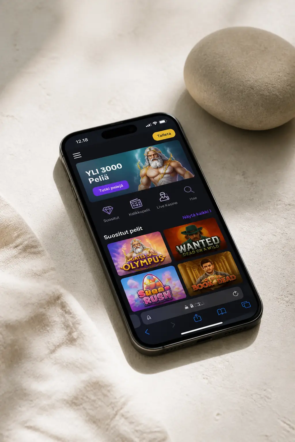Buumi Casino mobiilissa – pelaa iOS- ja Android-laitteilla visual guide for Buumi Casino